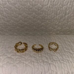 Set of 3 rings - Size 7 - Never worn